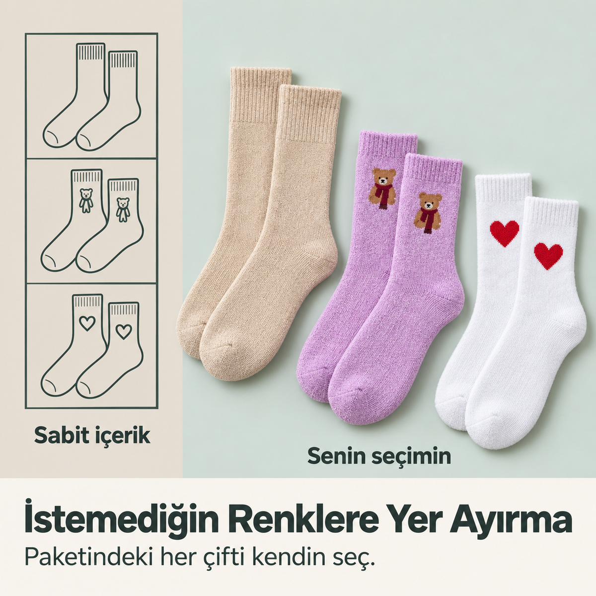 Kışlık Termal Çorap